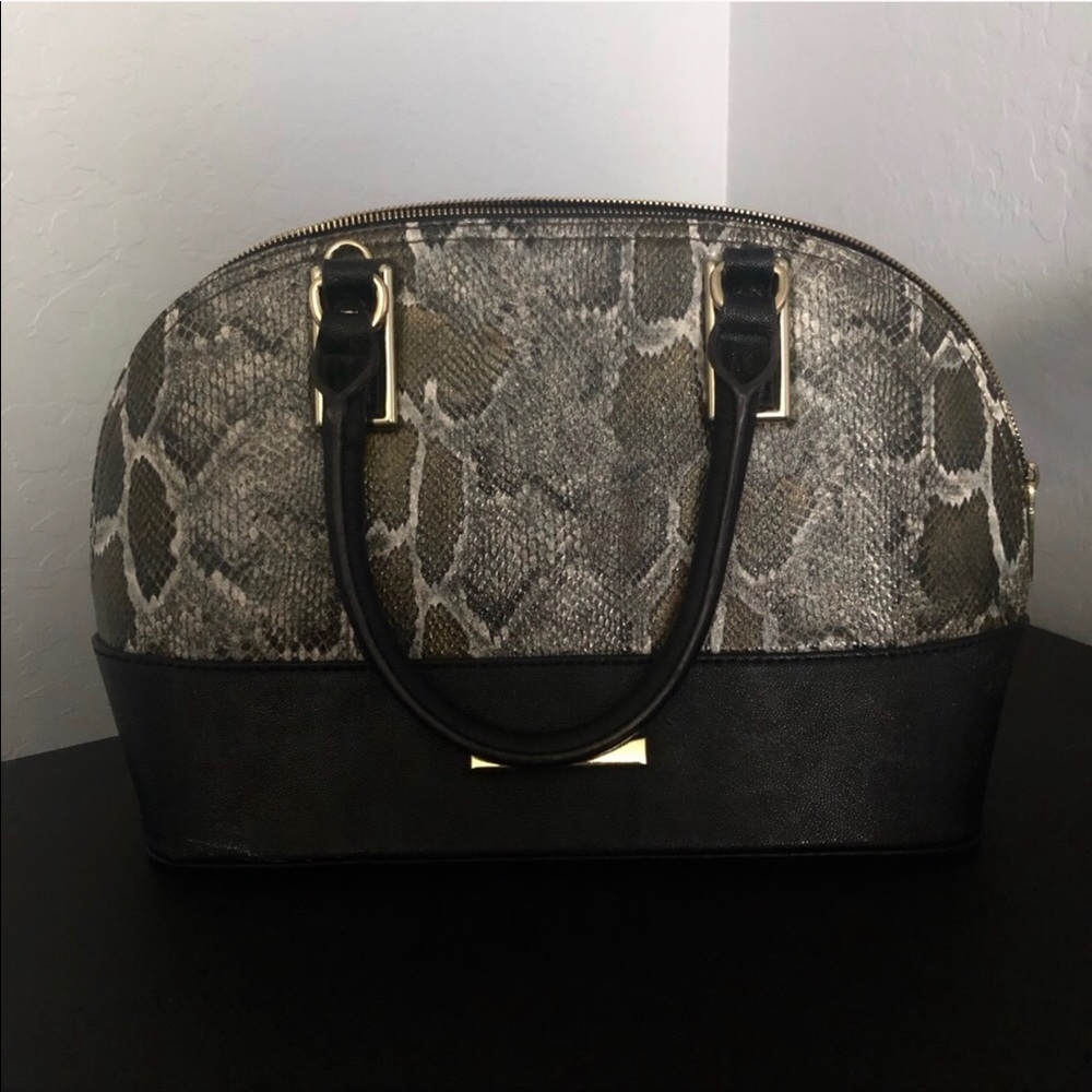 Anne Klein faux snake print purse